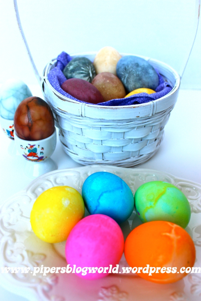 Plant dyed eggs are far more interesting than store bought chemically dyed eggs. 